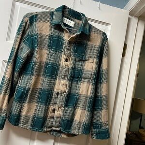 Abercrombie & Fitch Teal and Beige Knit Top